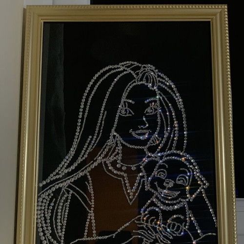 Handmade crystal art painting, custom size