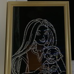 Handmade crystal art painting, custom size