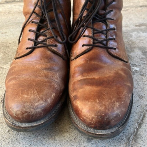 Men's brown leather ankle boots size 41