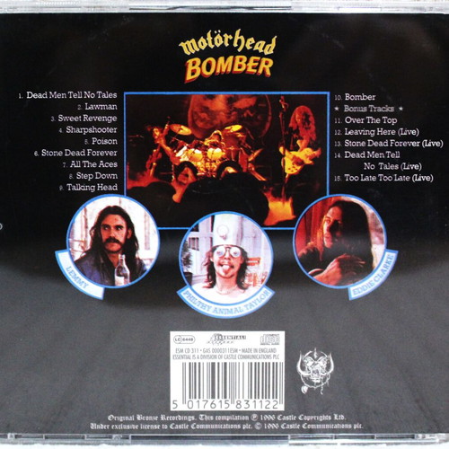 Motörhead Bomber CD album reissue remastered like new