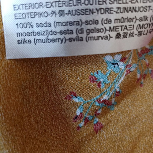Massimo Dutti silk blouse like new, size S, yellow