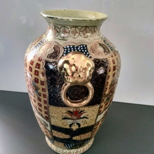 Satsuma vase used, height 32 cm