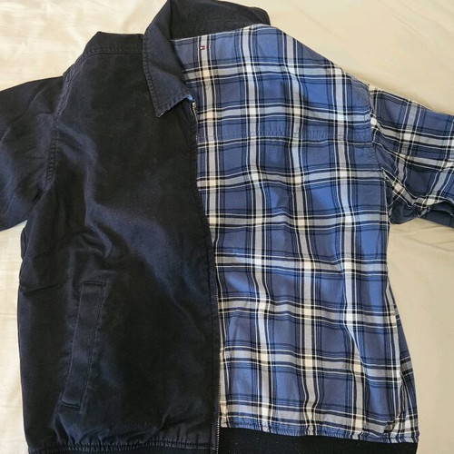 Tommy Hilfiger double-face jacket like new, blue multicolor