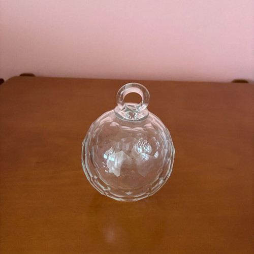 Glass Christmas items like new, set of 2 pieces