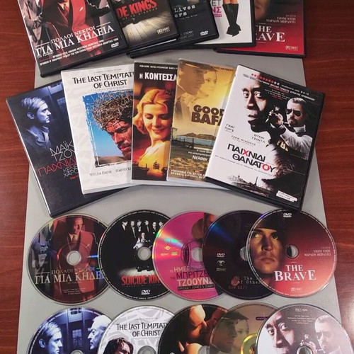 DVD collection of 10 movies with Greek subtitles, like new