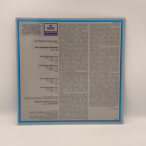 Carl Philipp Emanuel Bach Orchester-Sinfonien vinyl used