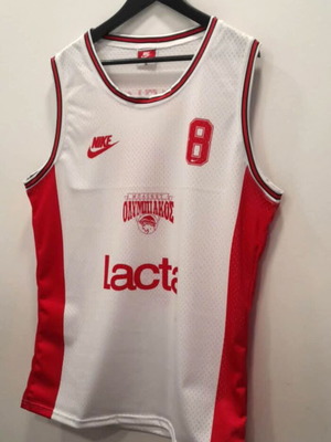Olympiacos Basket 1994-95 Home Jersey XL New Official Replica