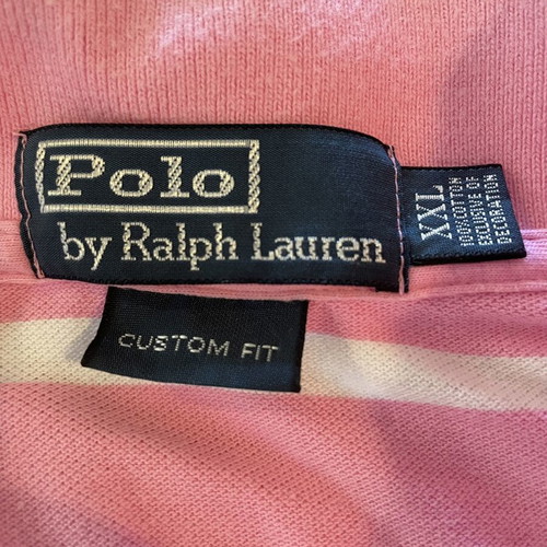 Polo Ralph Lauren shirt used, pink and white, size XXL