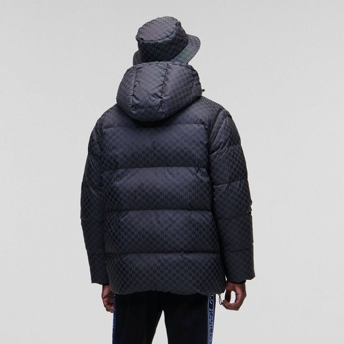 Karl Lagerfeld Monogram Reflective Down Jacket new, men's XL-XXL
