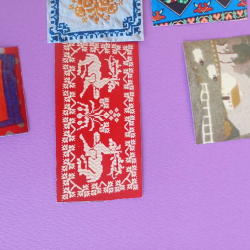 Stickers with woven designs like new