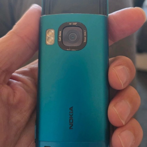 Nokia 6700 Slide used, turquoise, classic slider phone