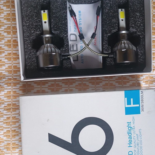 Led Headlight 36W 3800LM H1 C6 COB 2pcs 6000K