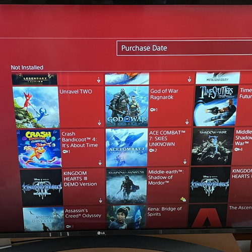 PS4 500GB console with 3 controllers and many games