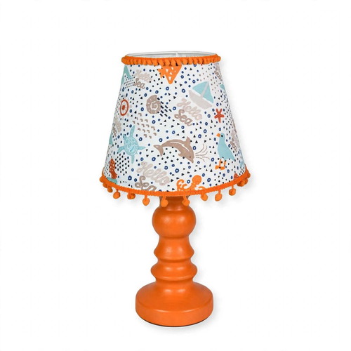 Children's table lamp with sea creatures design, E27
