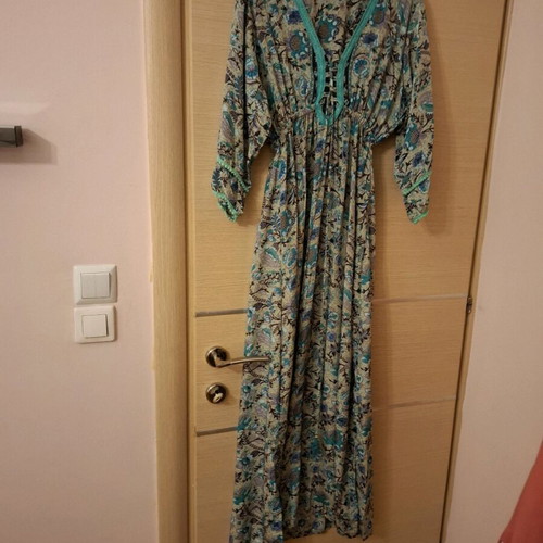 Satin dress multicolor new Ble Resort Collection size M