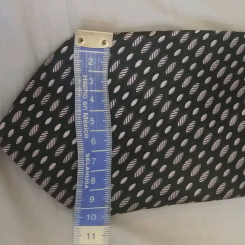 Silk tie new, black and pink for evening wear