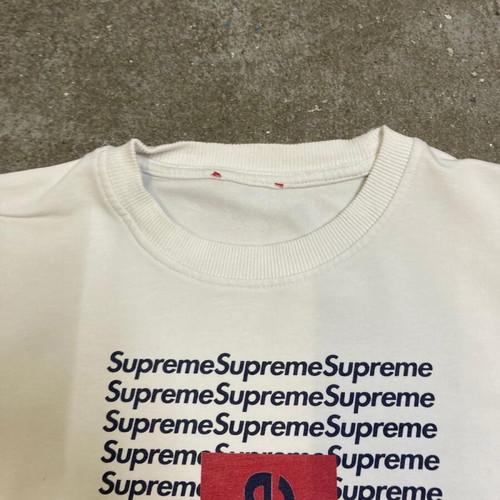 Supreme sweater M white with box logo print