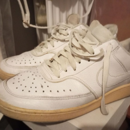 Nike men's shoes used, white, size 42