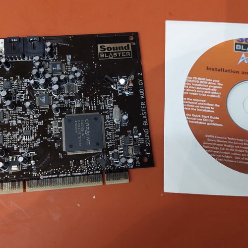 Sound Blaster Audigy 2 sound card used with CD