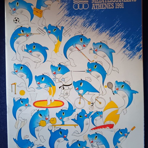Mediterranean Games Athens 1991 Official Organizing Committee Magazine like new