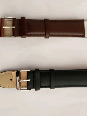 Lavor leather watch strap brown xl 18mm new