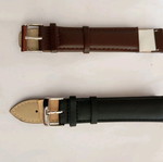 Lavor leather watch strap brown xl 18mm new