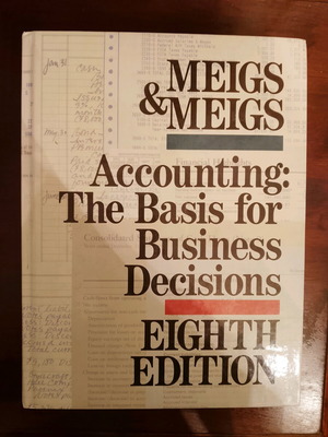 Accounting The Basis for Business Decisions 8th Edition like new