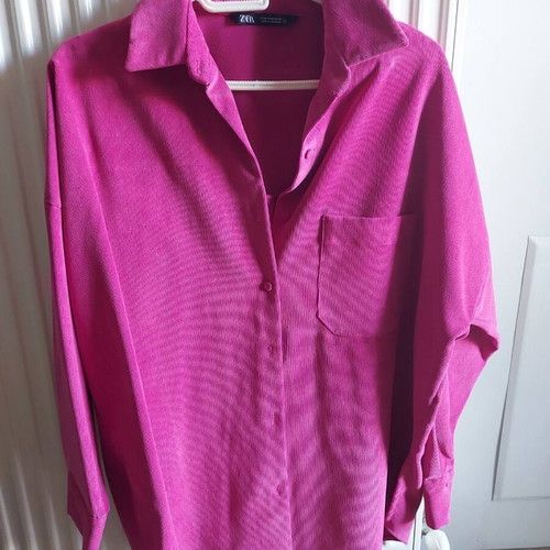 Zara women's shirt pink like new, size S