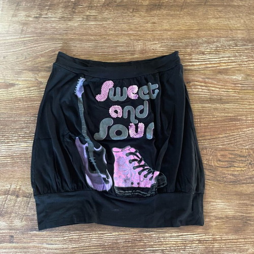 Women’s strapless blouse used, one size, black