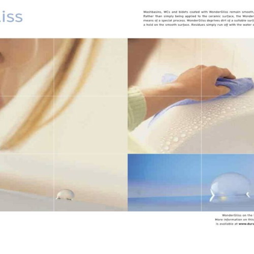 Duravit Bacino νιπτήρας επικαθήμενος καινούργιος, πορσελάνη με WonderGliss