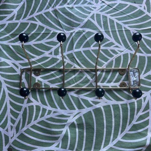 Black & Gold Metall Wall Coat Hook like new