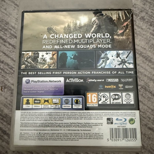 Call of Duty Ghosts PS3 game like new