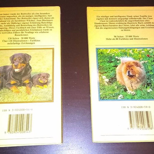 Books about dog breeds in German, pack of 2