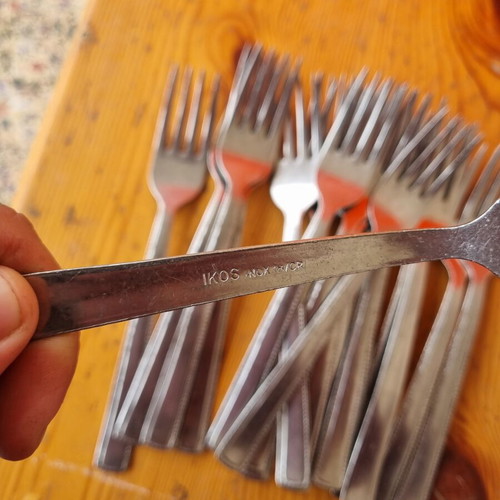 Forks stainless steel used, pack of 500+ pieces