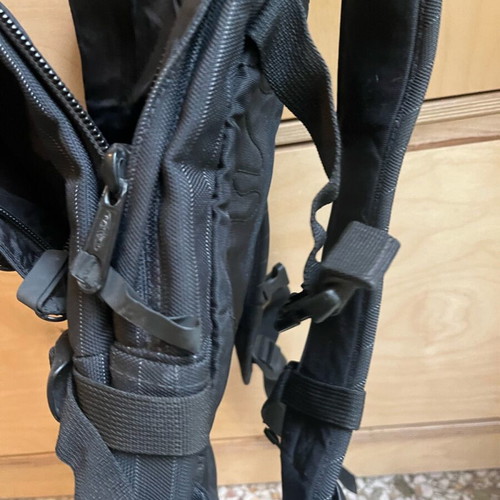 Eastpak black backpack used for office and laptop