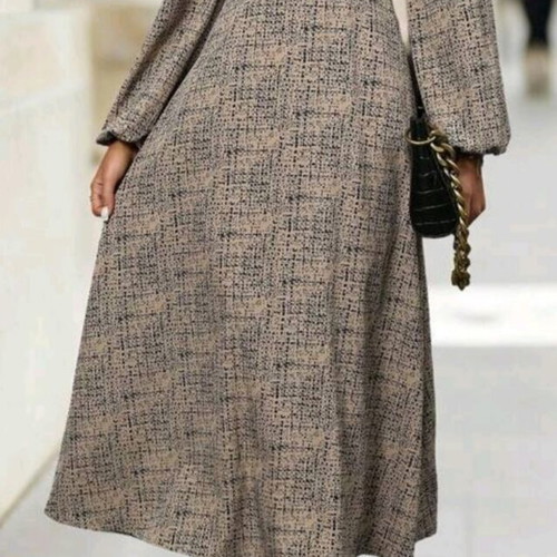 Dress Shein new, beige and black, size XL