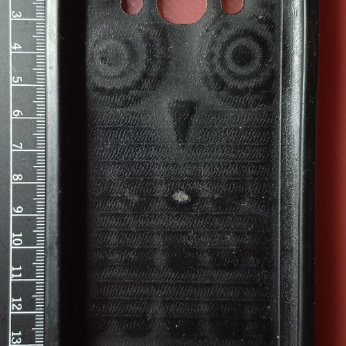 Plastic phone case used with owl design