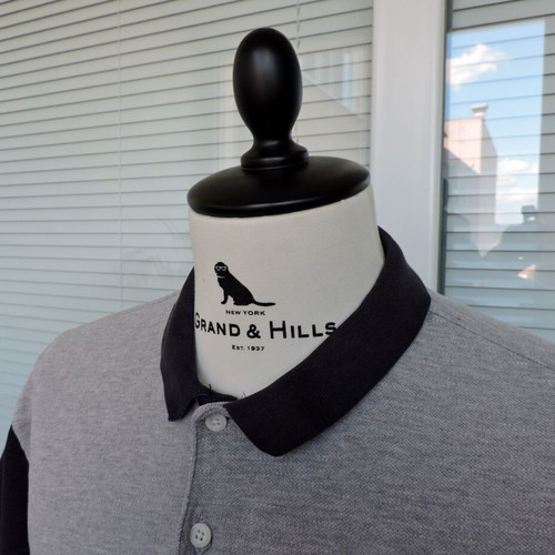 Tommy Hilfiger Denim men's grey short sleeve polo shirt size L