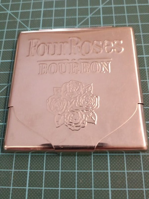 Four Roses Bourbon Silver Cigarette Case new