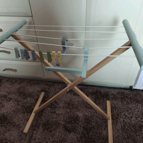 Children's drying rack, ironing board and cleaning items like new