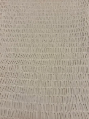 Zara off-white smocked top XS