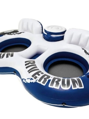 Intex double tube inflatable water toy with two life rings