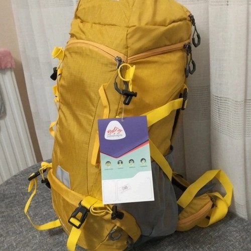 Раница Adventure 50L нова за туризъм с вентилация и дъждобран