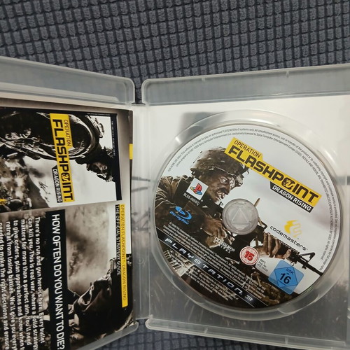 Operation Flashpoint Dragon Rising PS3 game used with manual