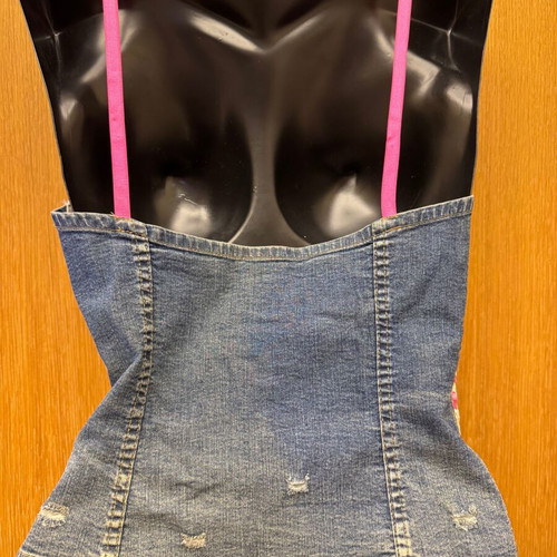 Dolce & Gabbana Vintage Top Bustier Like New, Pink and Blue