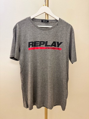 Replay Мъжка Тениска Large Сив Ново
