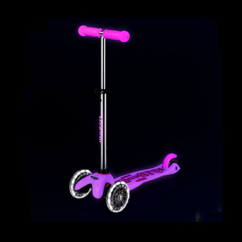 Micro Mini Deluxe Glow LED scooter pink Frozen edition new