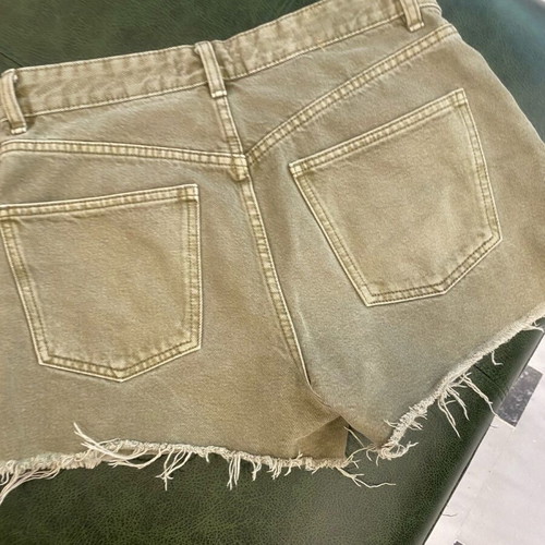 Denim shorts like new, size S, green stonewashed