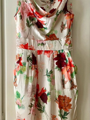 Satin dress like new, multicolored, size S