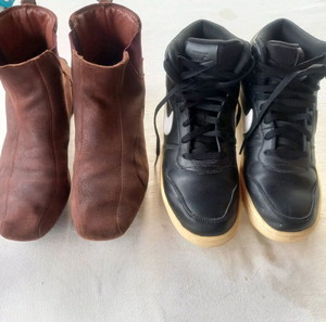 2 ζευγαρια αντρικα μποτακια  Νο41 NIKE  και PUMA.